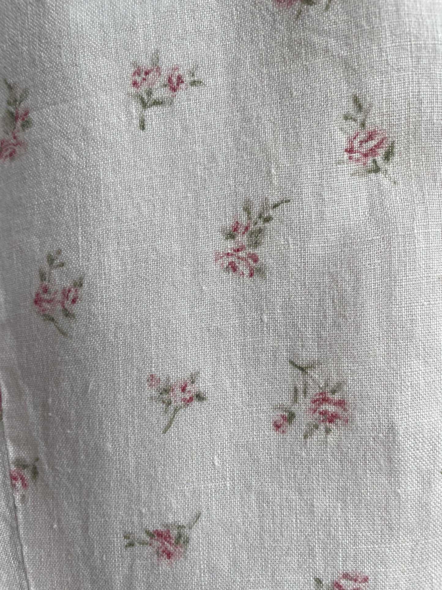 Vintage Floral 100% Linen Button Down SS2