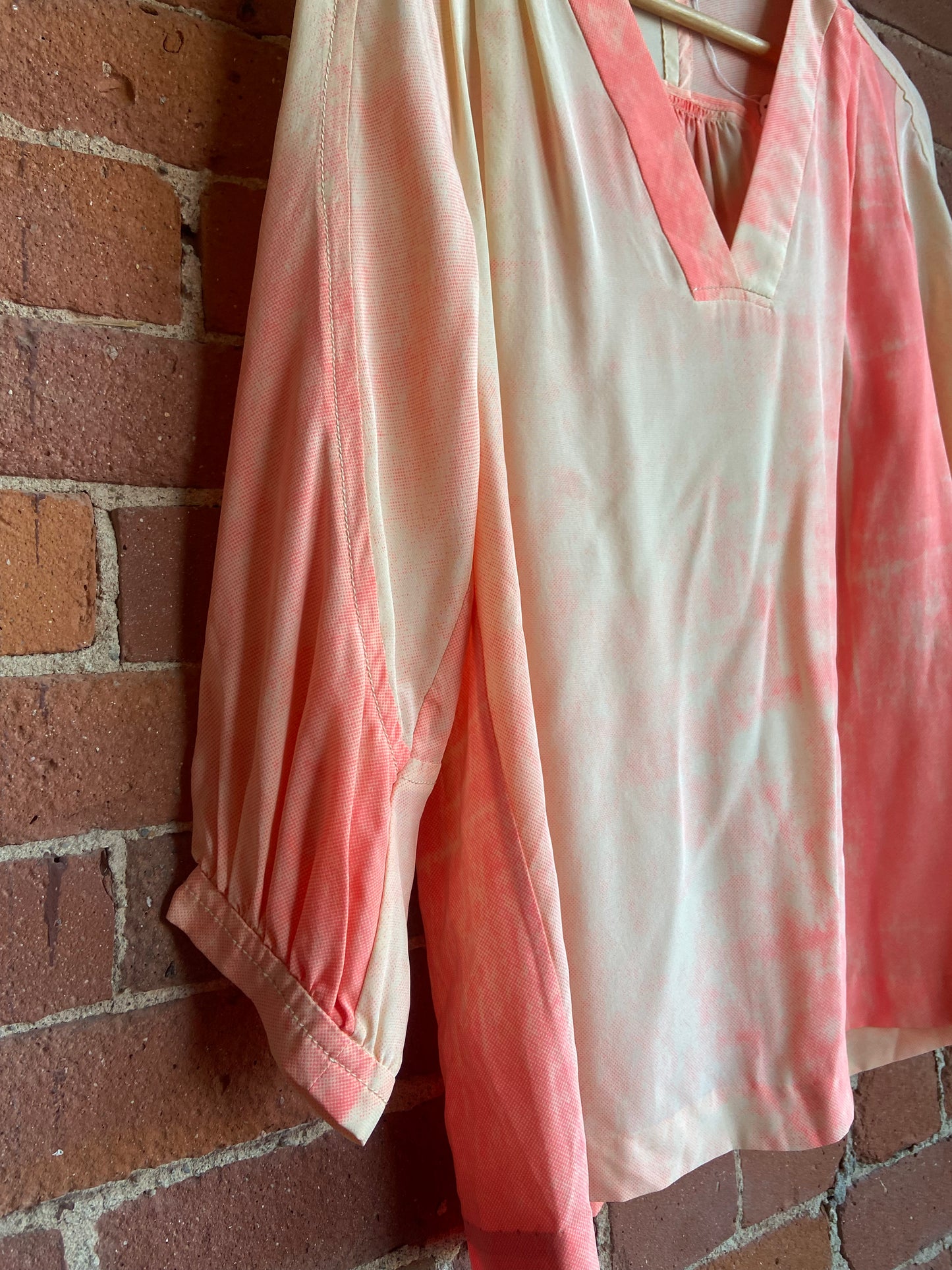 DVF silk pink/white top SS 1-2