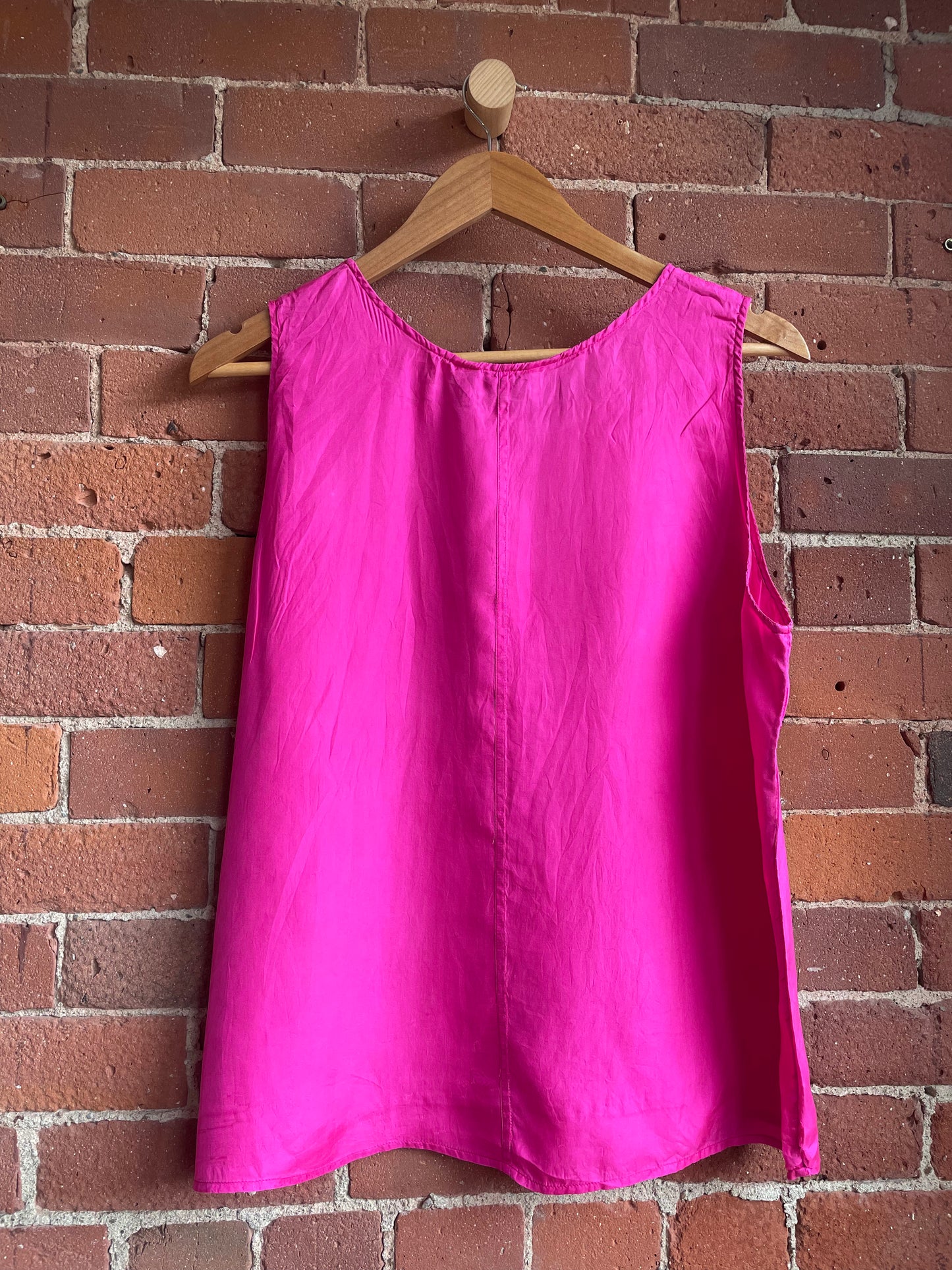 Magenta Silk Tank SS2