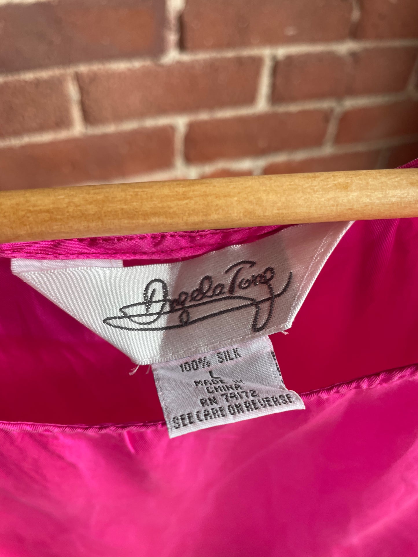 Magenta Silk Tank SS2