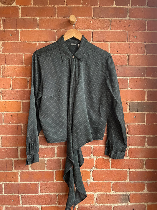 "Real Clothes" Silk Subtle Polka Dot Blouse SS1-2
