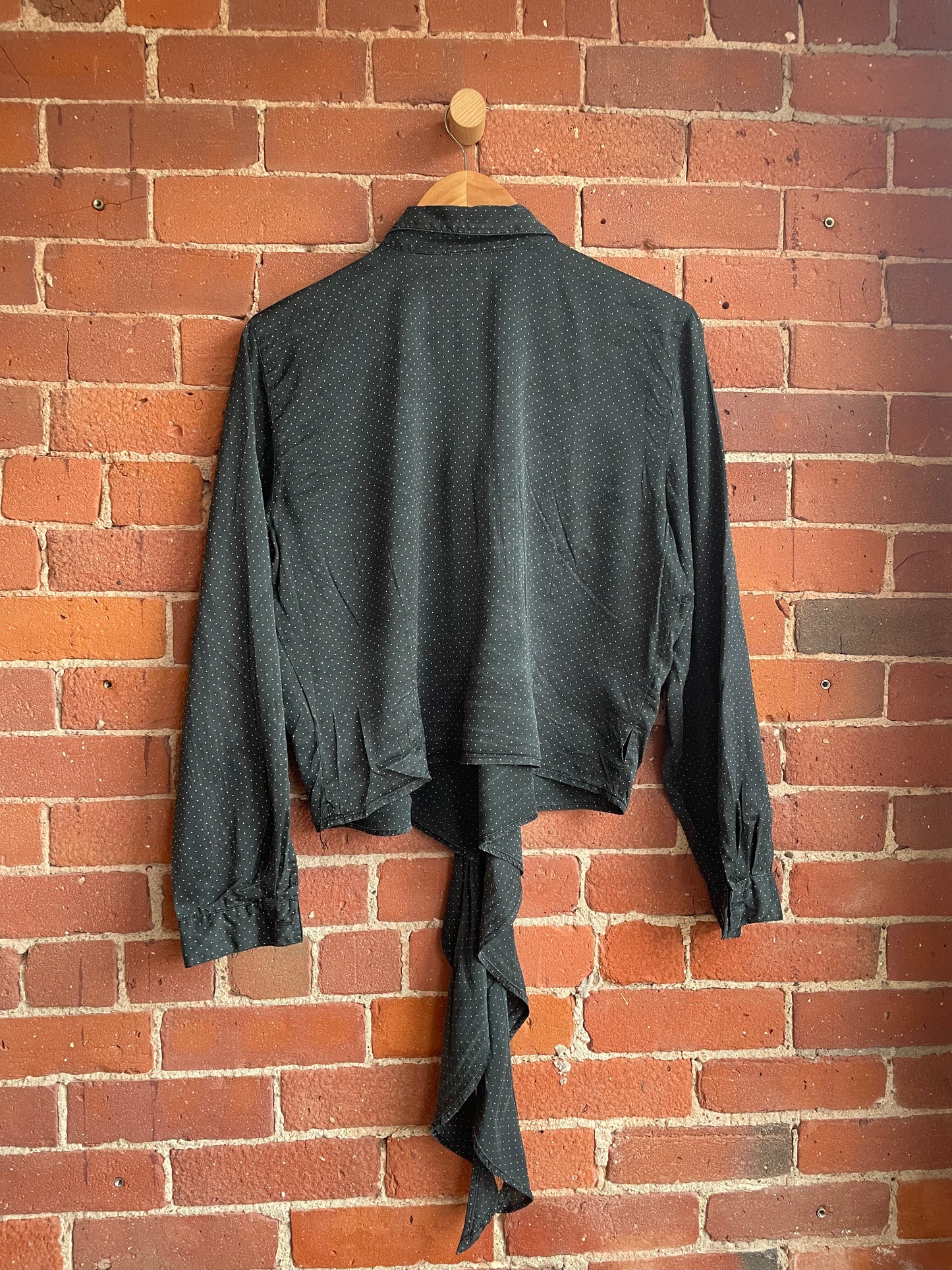 "Real Clothes" Silk Subtle Polka Dot Blouse SS1-2