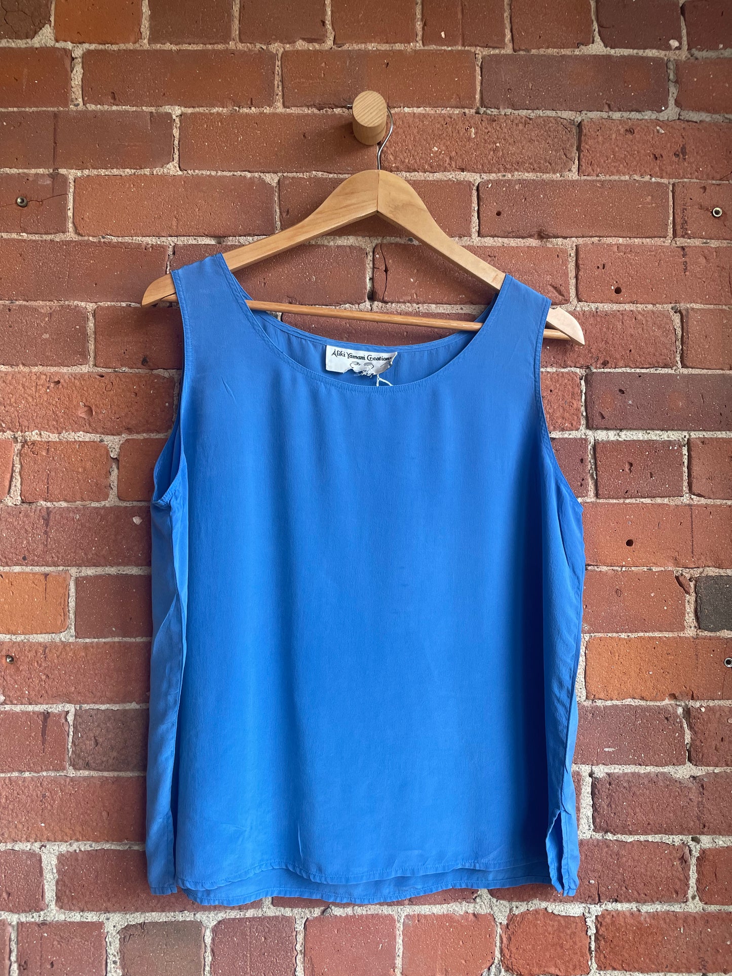 Blue Silk Tank SS2