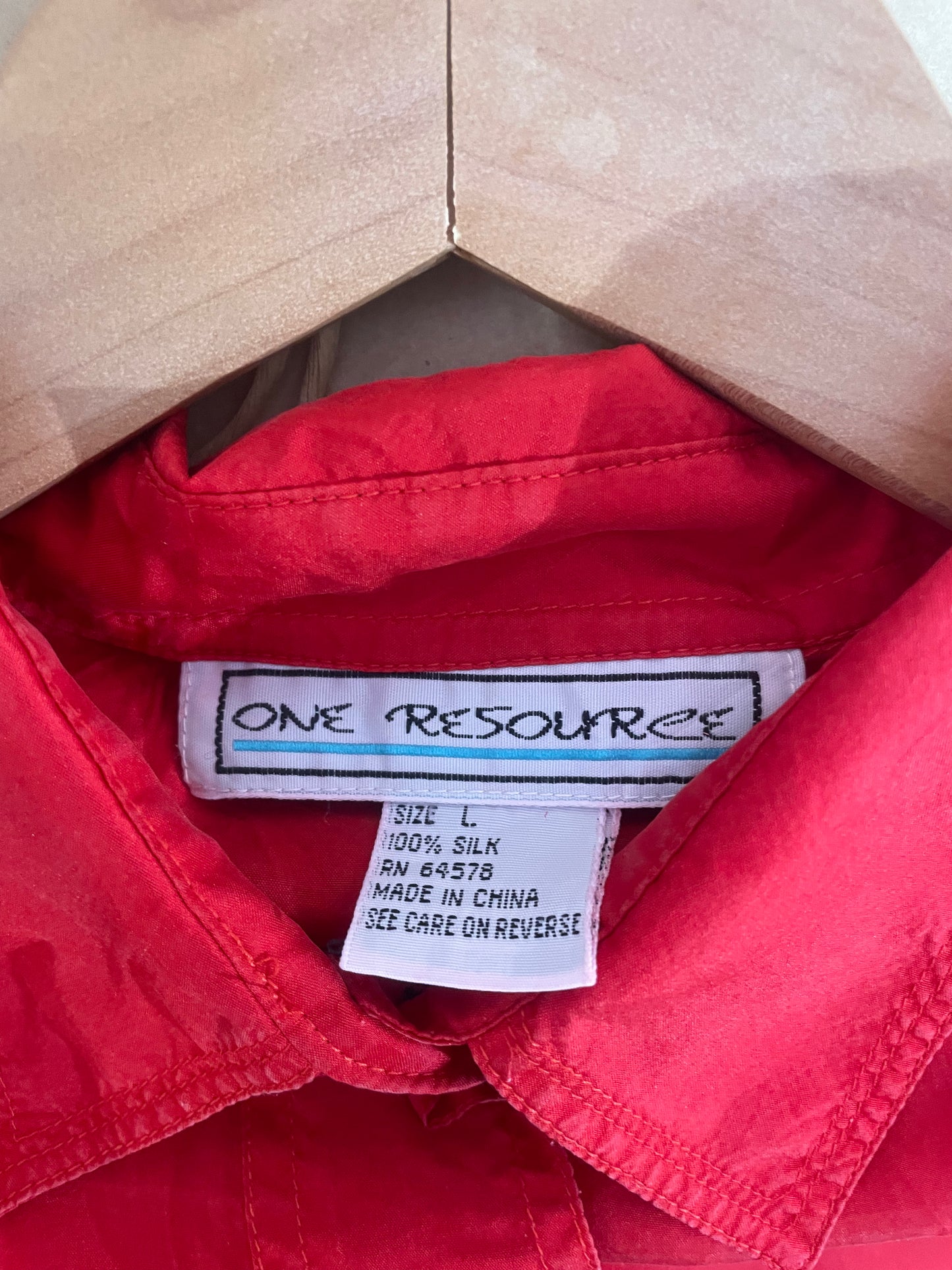 "One Resource" Short Sleeve Silk Button Down SS3