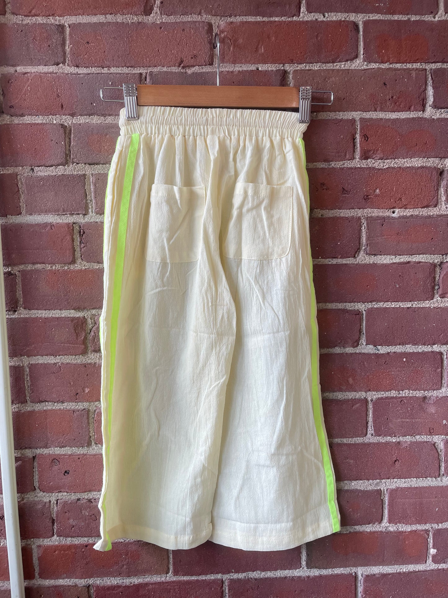 LOMA Lil Ones Track Pants - Neon Stripe or Peach with White Stripe
